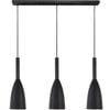 Matt Black Urban 3 Light Pendant