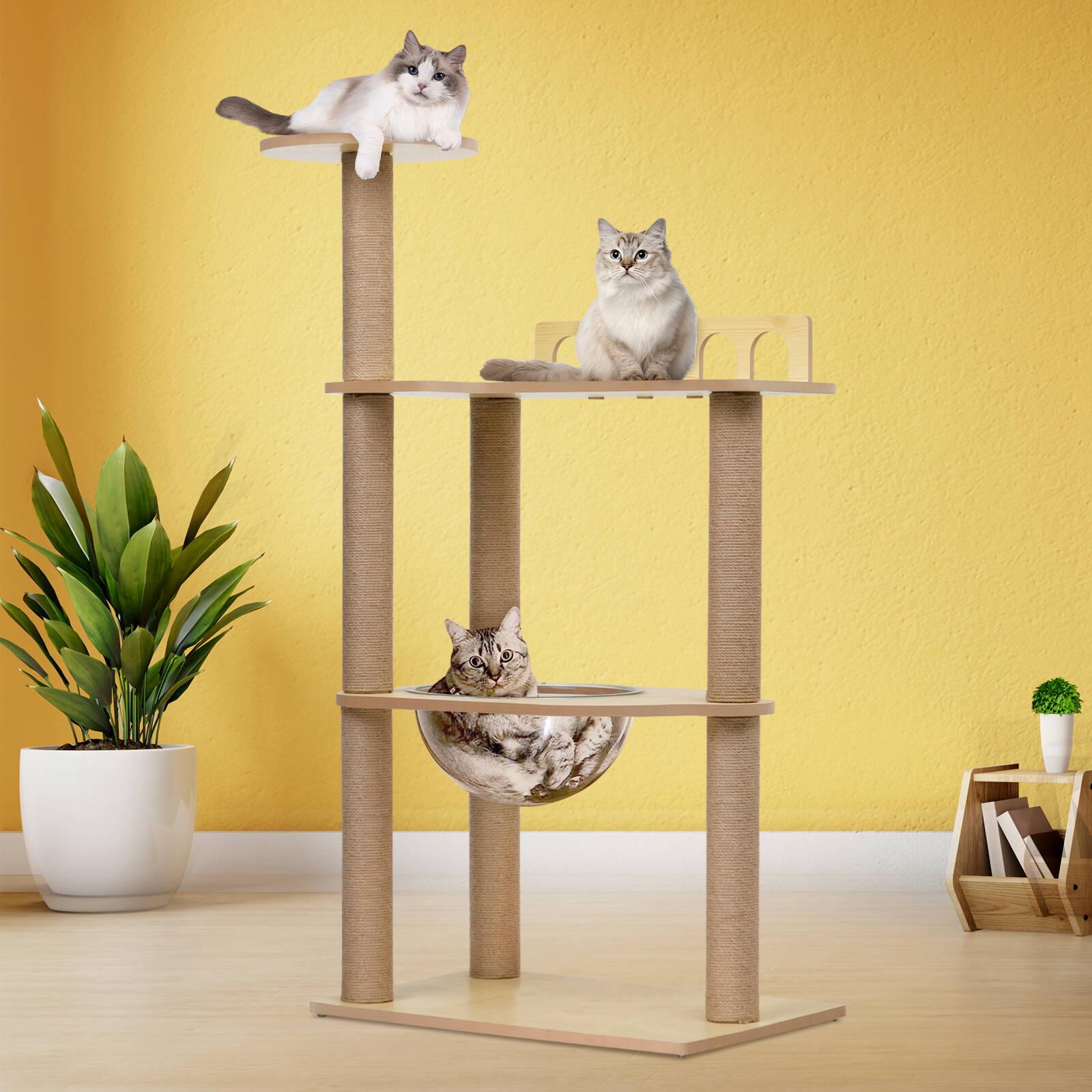 Advwin 115cm Cat Tree Tower Scratching Post Scratcher Cat Condo House Bed Furniture Bunnings Australia