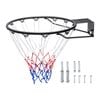 VEVOR Basketball Rim Black with Net and Double Spring for Kids Adults