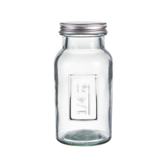 Ladelle Eco Recycled Rustico 250ml Clear Storage Glass Bottle