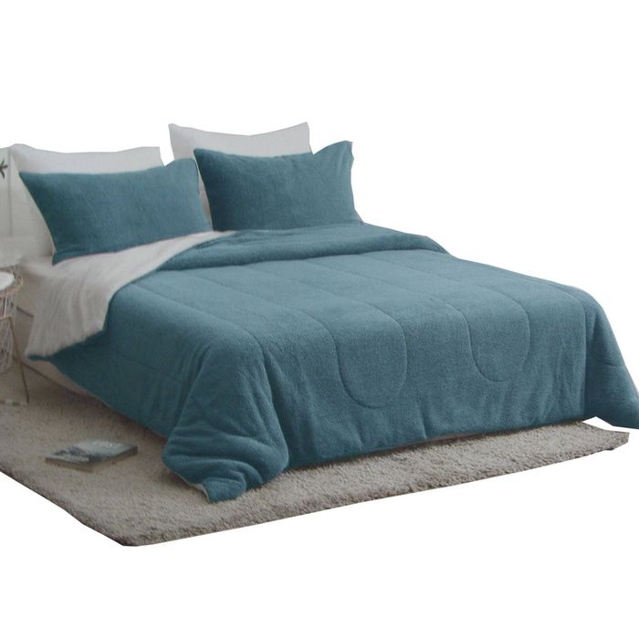 Bloomington Nolan Steel Blue 4 Piece Comforter Set Queen