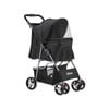 i.Pet Pet Stroller Pram Dog Cat Carrier Cage Travel Pushchair Foldable 4 Wheels