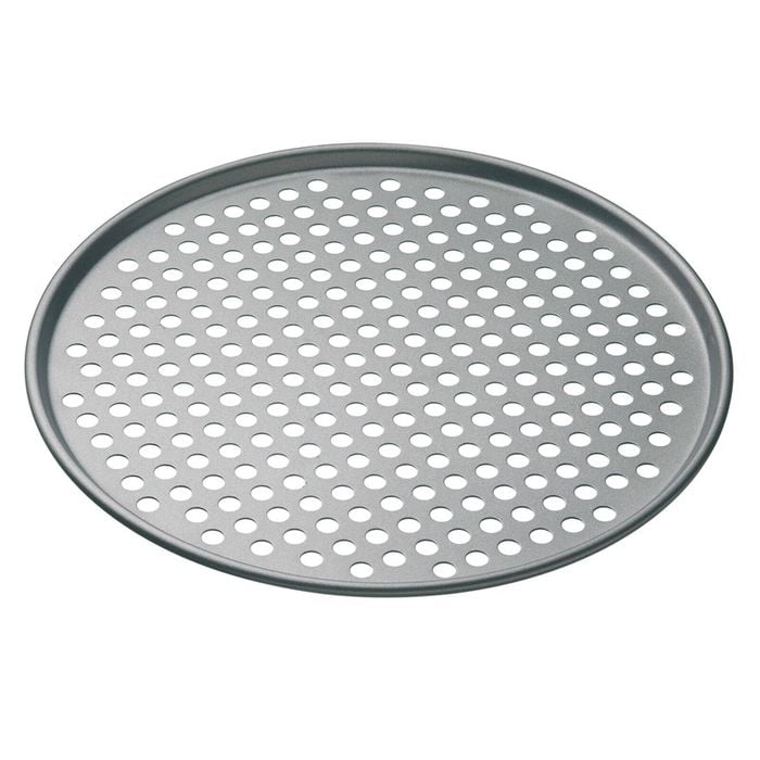 Mastercraft 32cm Heavy Base Non-Stick Round Pizza Crisper Tray - Black