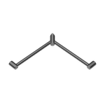Nero 32mm Gun Metal Mecca Care Wrap Around Corner Grab Rail