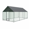 P&P Green XXL Chicken Coop For Poultry With Strong Steel Frame And Waterproof Shade Cover