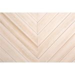 35 x 10mm 3.6m Lining Coverstrip Distressed White Stained Hardwood