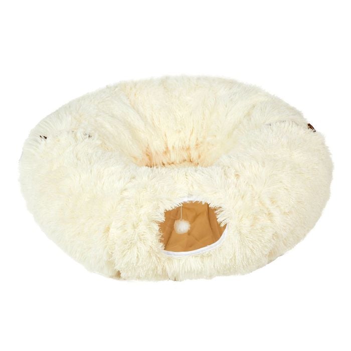 PaWz Pet Toy Cat Tunnel Tube in Beige Colour
