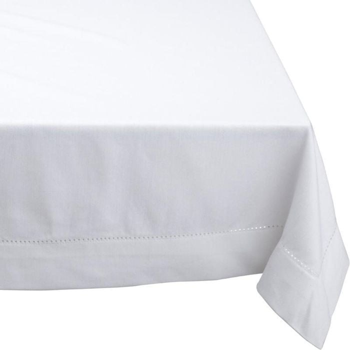 Rans Elegant Hemstitch White Tablecloth 130x180
