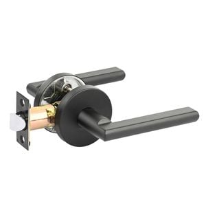 Ikonic Black Matte Fellino Privacy Lever Set