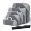 Catzon 6 Pcs Expandable Compression Packing Cubes-Grey