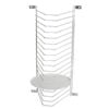 Cookmaster Wall Mounted Pizza Rack Stainless Steel 15 Slot Storage Organizer