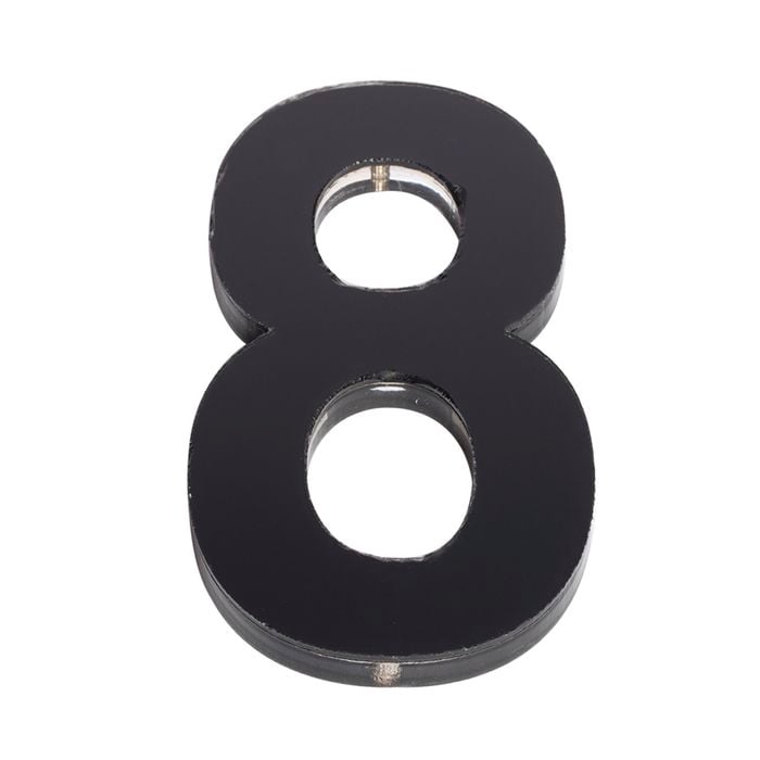 Sandleford 120mm Black Acrylic House Number 8