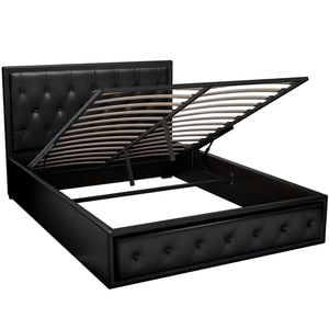 Artiss Bed Frame Gas Lift Queen Black