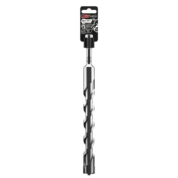Full Boar 24 x 260mm 4 Cut Tip For SDS-Plus Hammers FB4CUT-24260