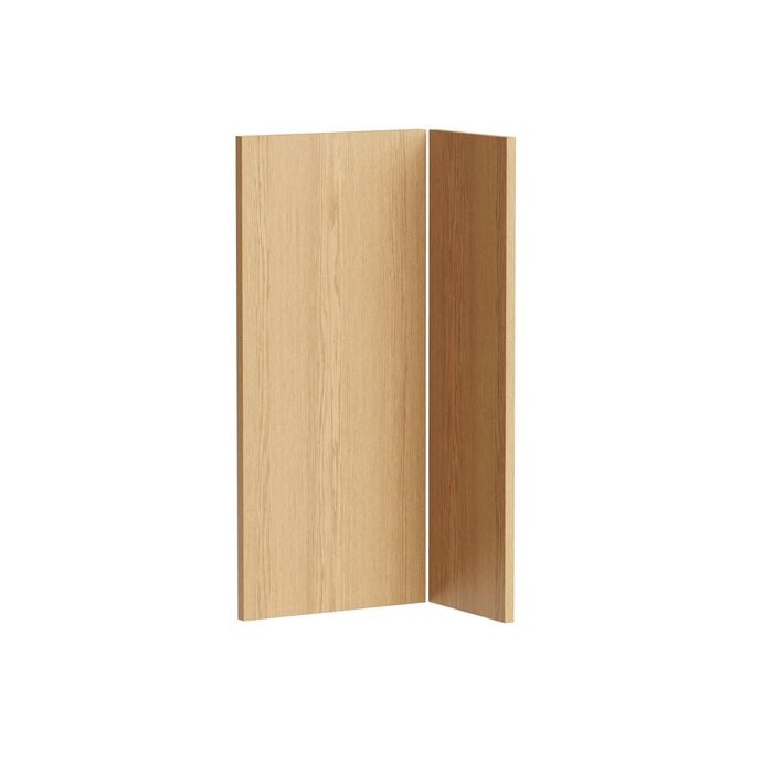 Kaboodle 800 x 900mm Oak Latte Modern Corner Base Cabinet Doors