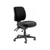 Buro Roma Mid Back Task Chair 3 Lever No Arms Black Fabric Seat And Back