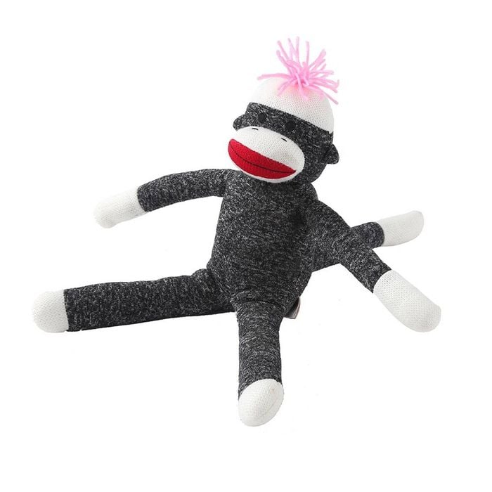 Paws And Claws 40x45cm Sock Monkey Plush Dog/Pet Toy Bunnings