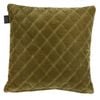 Bedding House 43cm x43 cm Olive Vercors Velvet Filled Cushion