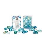Mandala Art Blue Glass Mosaic Gems