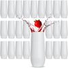Rowdy Crowd Champagne White Flutes Catering 24 Pack 285ml - Unbreakable Tritan Plastic Stemless Dishwasher Safe