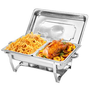 Alston 9L 4.5x2 Bain Marie Bow Food Warmer Buffet Pan Chafing Dish Stainless Steel