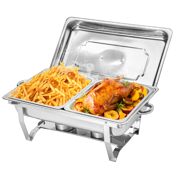 Alston 9L 4.5x2 Bain Marie Bow Food Warmer Buffet Pan Chafing Dish Stainless Steel