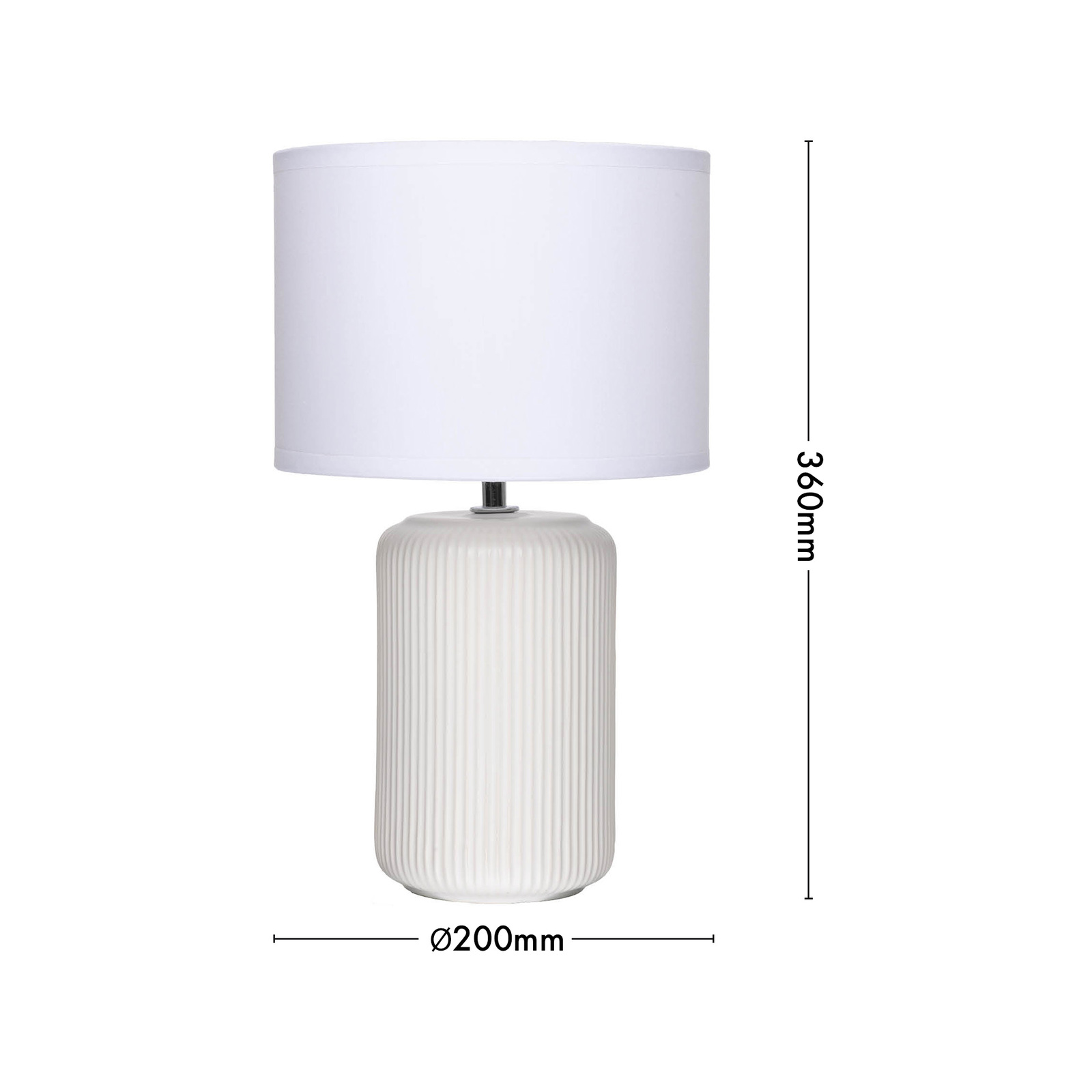 Verve Design Gloria Table Lamp White Bunnings Australia