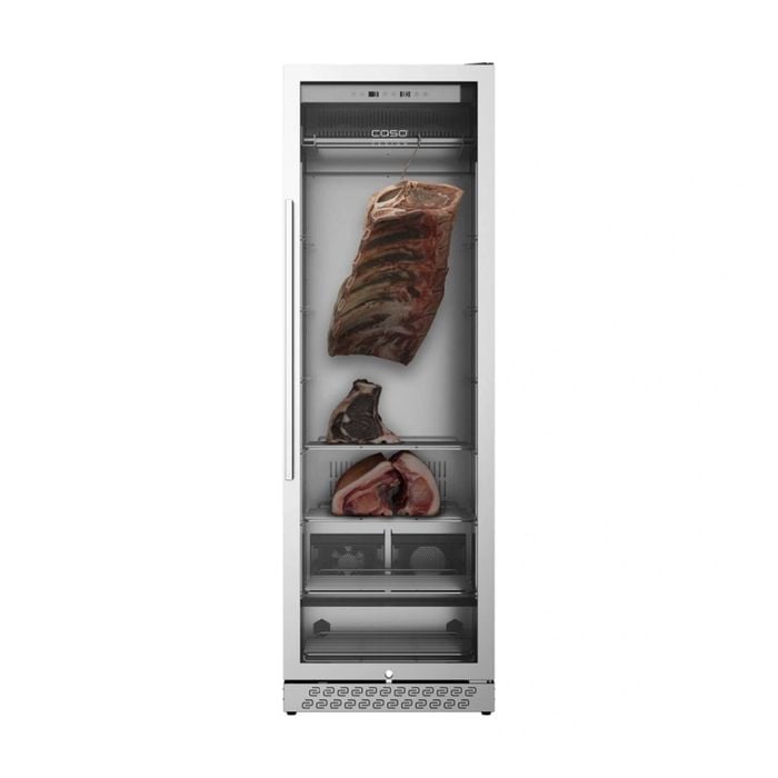 Caso 380l Dry Age Meat Cabinet Stainless Steel Uv Light Carbon Filter Silver