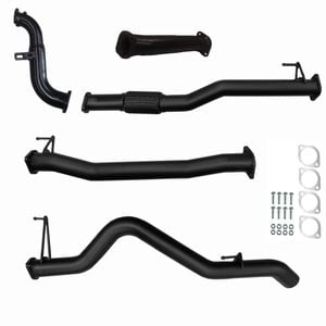 Ignite Exhausts Turbo Back For Holden Rg Colorado 2.8l 3" No Cat With Pipe Black Aluminised Steel