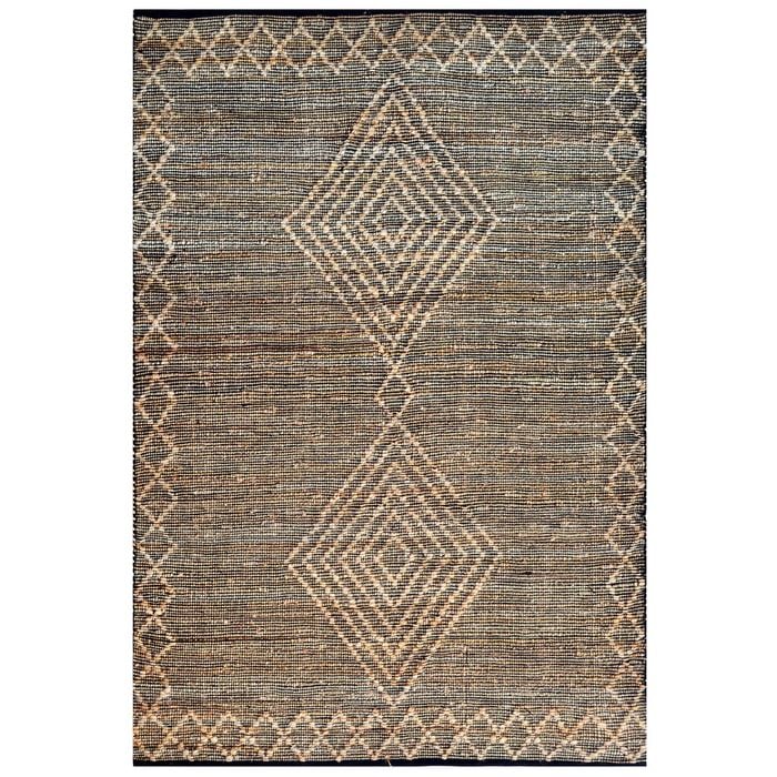 Handwoven Natural Jute Rug-Jamaica 1102-Natural-110x160cm
