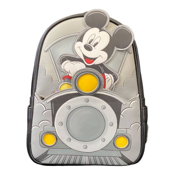 Disney Mickey Train Conductor Leather Backpack 23x27cm 12y+