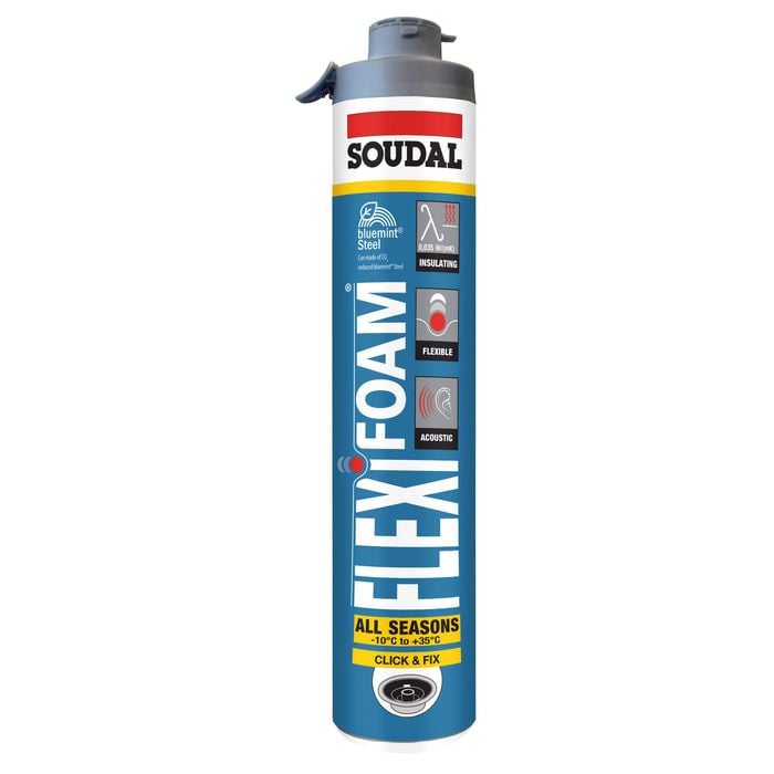 Soudal 750 ml Click & Fix Flexifoam Expanding Foam