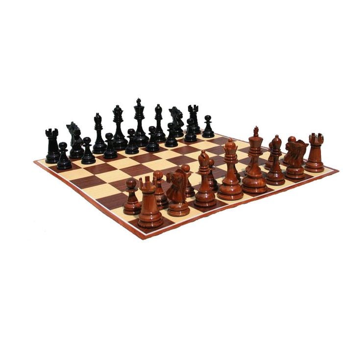 20cm (8 Inch) Teak Chess, Checkers And Board Package