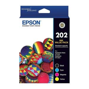 Epson Epson 202 Toner 4 Ink Cartridge Value Pack C13T02N692 Genuine Original
