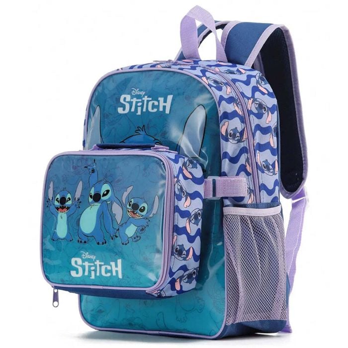 Disney Stitch 40 Cm Backpack With Detachable Front Cooler Bag
