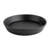 Olympia Cavolo Flat Round Bowls Textured Black 220mm 900ml Porcelain Pack Of 4