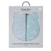 2PK Bubba Blue 40x80cm Nordic Bassinet Jersey Fitted Sheet 0-12m Dusty Sky/Mint