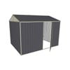Build-a-Shed 2.3 x 3.0 x 2.3m Gable Single Hinged Side Door Shed - Grey