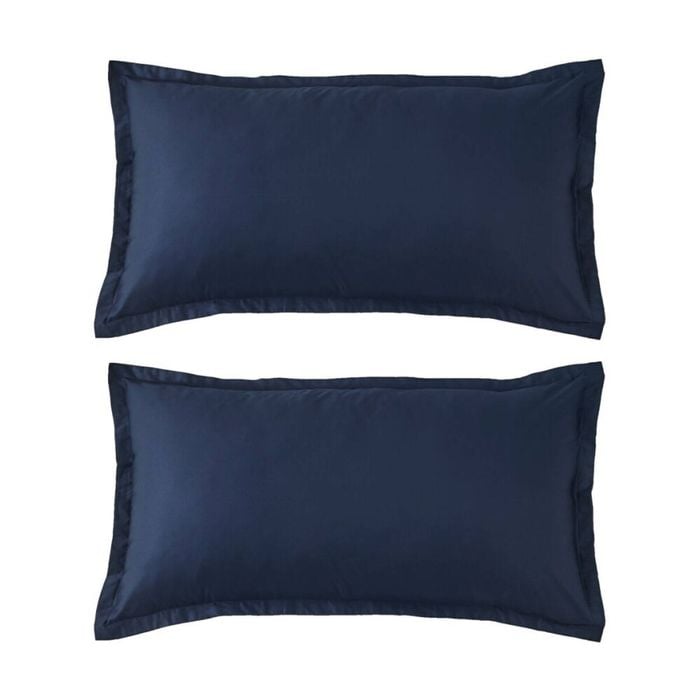 2PK Grosvenor House 500TC Egyptian Cotton Body Tailored Pillowcase Navy Blue