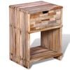 vidaXL Bedside Table Drawer Side Table Nightstand Storage Cabinet Bedroom