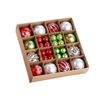 Catzon 44 Pcs Christmas Balls Colored Shatterproof Plastic Baubles for Xmas Party-Set5