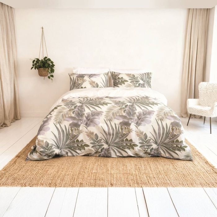 Odyssey Living Eden Quilt Cover Set Cotton Home Bedding Queen Multicoloured