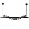 Vencha Midday 12 Light Bar Pendant - Black
