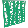 ProtectorAl 300-1200 x 300-1200mm Light Green / Gloss White Bubbles Unframed Composite Deco Panel