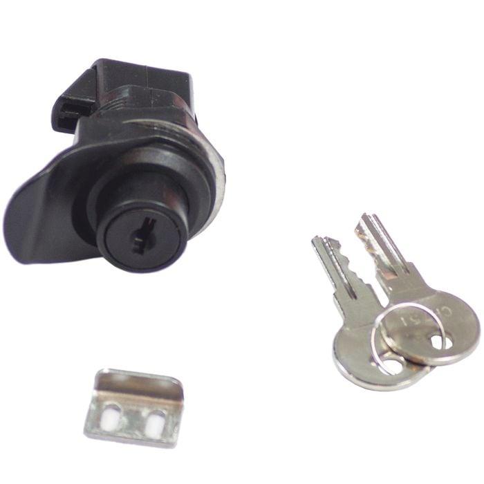 Goliath Black ABS Plastic Push Button Locking Latch