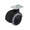 Moveit 50mm Hooded Grey Castor Furniture - 2 Pack