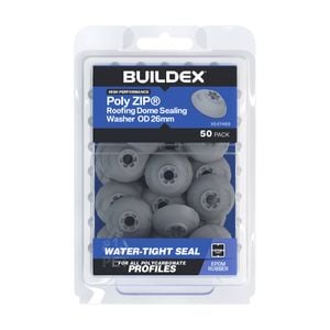 Buildex PolyZIP® Roofing Dome Sealing Washer OD 26mm - Pack of 50