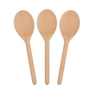 Argon Tableware Wooden Cooking Spoons - 20cm - Pack of 3