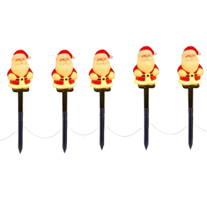 Lifebay Solar Santa LED Pathway Light Set