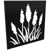 ProtectorAl 300 - 940 x 300 - 940mm Black Bullrush Framed Composite Decorative Panel